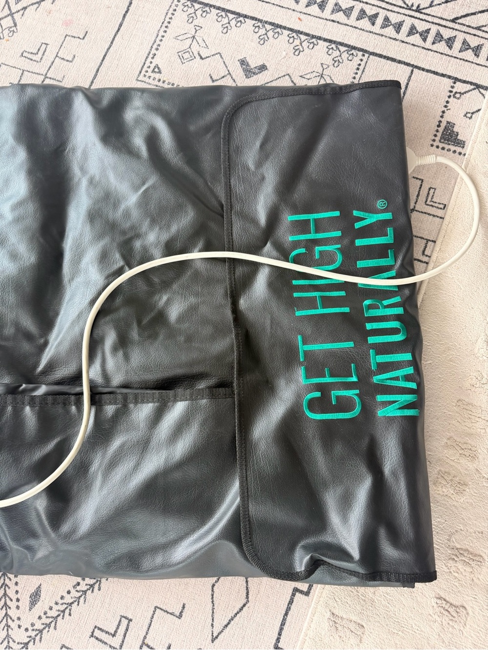 Higher Dose Infrared Sauna Blanket Portable Black & Turquoise Orig $699 - Picture 3 of 3